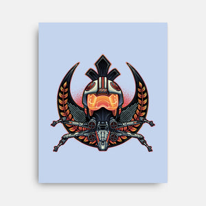 Emblem Of Rebellion-None-Stretched-Canvas-glitchygorilla