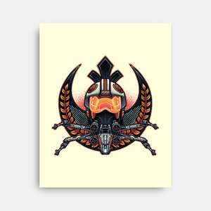 Emblem Of Rebellion-None-Stretched-Canvas-glitchygorilla