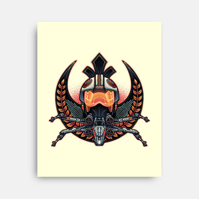 Emblem Of Rebellion-None-Stretched-Canvas-glitchygorilla