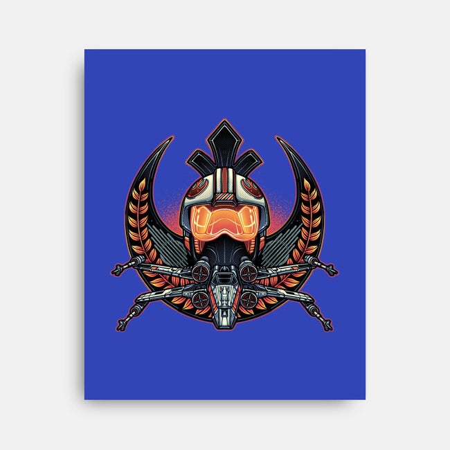 Emblem Of Rebellion-None-Stretched-Canvas-glitchygorilla
