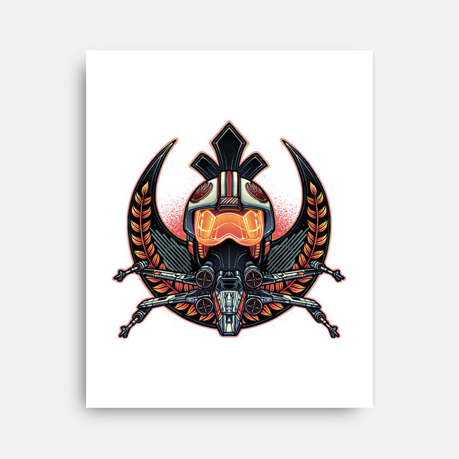 Emblem Of Rebellion-None-Stretched-Canvas-glitchygorilla
