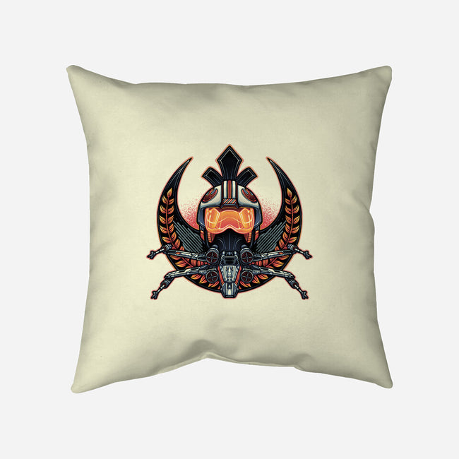 Emblem Of Rebellion-None-Removable Cover w Insert-Throw Pillow-glitchygorilla