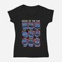 Viking Dragon Mood-Womens-V-Neck-Tee-Studio Mootant