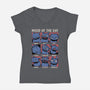 Viking Dragon Mood-Womens-V-Neck-Tee-Studio Mootant