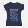 Viking Dragon Mood-Womens-V-Neck-Tee-Studio Mootant