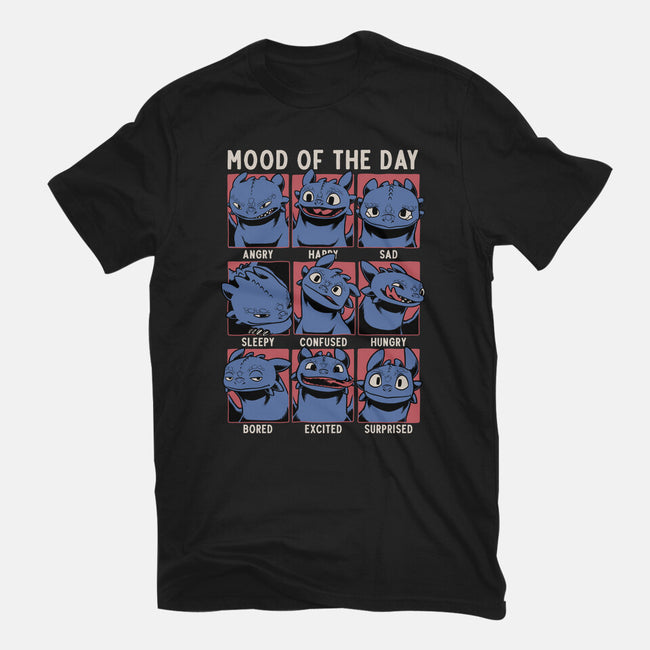Viking Dragon Mood-Womens-Fitted-Tee-Studio Mootant