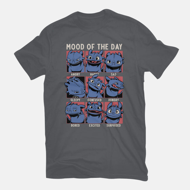 Viking Dragon Mood-Womens-Fitted-Tee-Studio Mootant