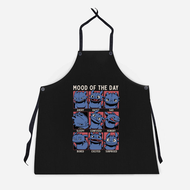 Viking Dragon Mood-Unisex-Kitchen-Apron-Studio Mootant