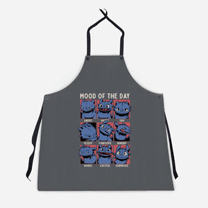 Viking Dragon Mood-Unisex-Kitchen-Apron-Studio Mootant