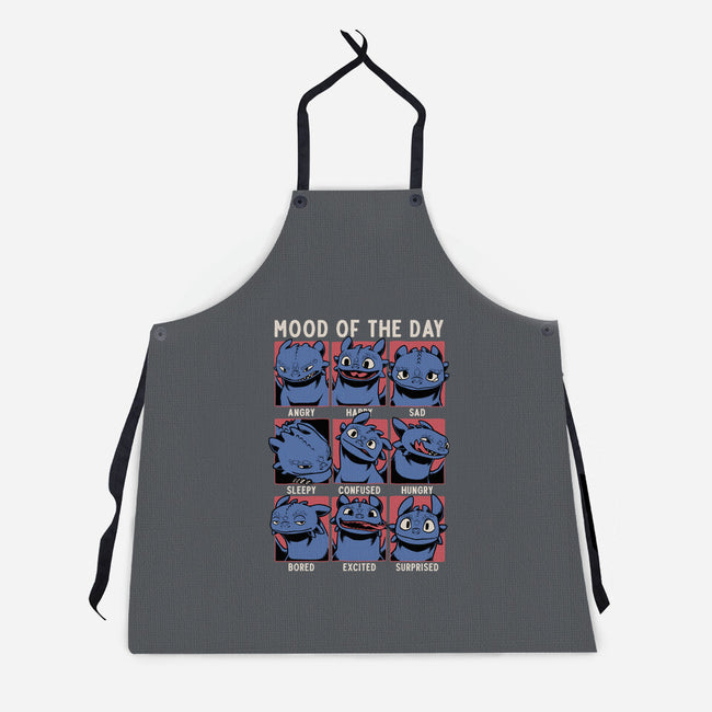 Viking Dragon Mood-Unisex-Kitchen-Apron-Studio Mootant
