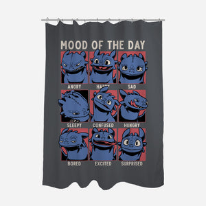Viking Dragon Mood-None-Polyester-Shower Curtain-Studio Mootant