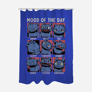 Viking Dragon Mood-None-Polyester-Shower Curtain-Studio Mootant