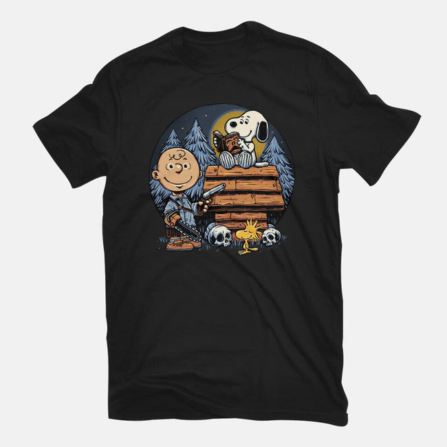 A Night In The Woods-Unisex-Basic-Tee-glitchygorilla