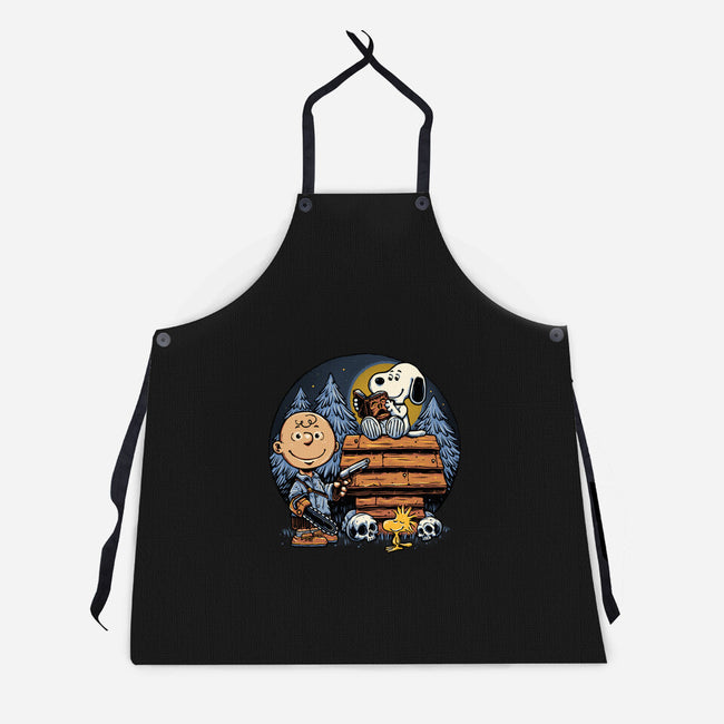 A Night In The Woods-Unisex-Kitchen-Apron-glitchygorilla