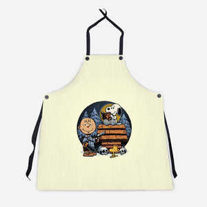 A Night In The Woods-Unisex-Kitchen-Apron-glitchygorilla