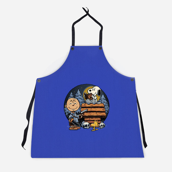 A Night In The Woods-Unisex-Kitchen-Apron-glitchygorilla