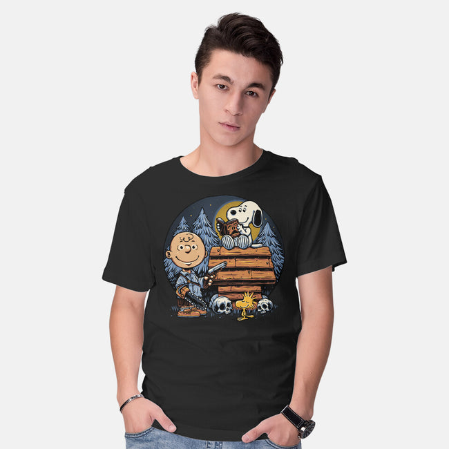 A Night In The Woods-Mens-Basic-Tee-glitchygorilla