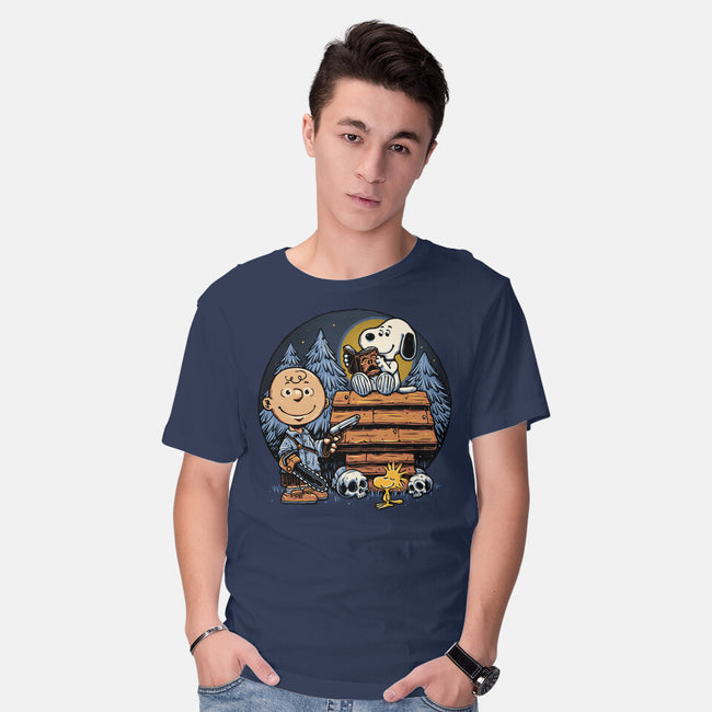 A Night In The Woods-Mens-Basic-Tee-glitchygorilla