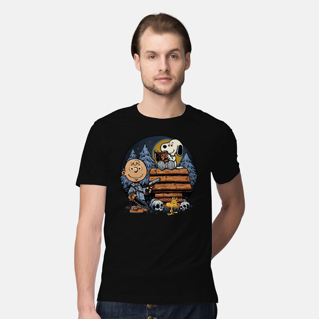 A Night In The Woods-Mens-Premium-Tee-glitchygorilla