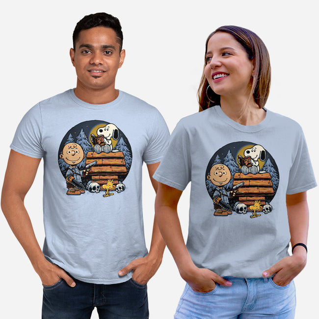 A Night In The Woods-Unisex-Basic-Tee-glitchygorilla