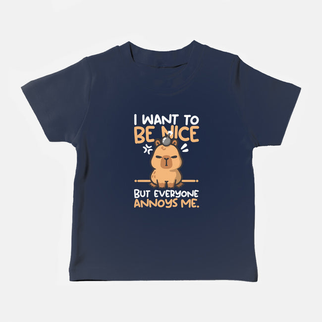 Capy Wants To Be Nice-Baby-Basic-Tee-NemiMakeit