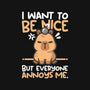 Capy Wants To Be Nice-None-Mug-Drinkware-NemiMakeit
