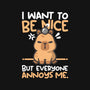 Capy Wants To Be Nice-Unisex-Pullover-Sweatshirt-NemiMakeit