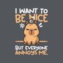 Capy Wants To Be Nice-Unisex-Pullover-Sweatshirt-NemiMakeit