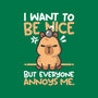 Capy Wants To Be Nice-Unisex-Pullover-Sweatshirt-NemiMakeit