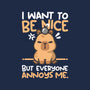 Capy Wants To Be Nice-Unisex-Pullover-Sweatshirt-NemiMakeit