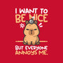 Capy Wants To Be Nice-Unisex-Pullover-Sweatshirt-NemiMakeit