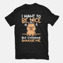 Capy Wants To Be Nice-Mens-Basic-Tee-NemiMakeit