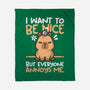 Capy Wants To Be Nice-None-Fleece-Blanket-NemiMakeit