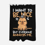 Capy Wants To Be Nice-None-Polyester-Shower Curtain-NemiMakeit