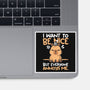 Capy Wants To Be Nice-None-Glossy-Sticker-NemiMakeit
