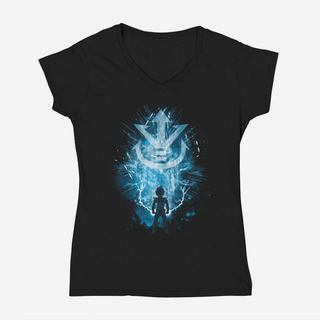It's Over 9000-Womens-V-Neck-Tee-kharmazero