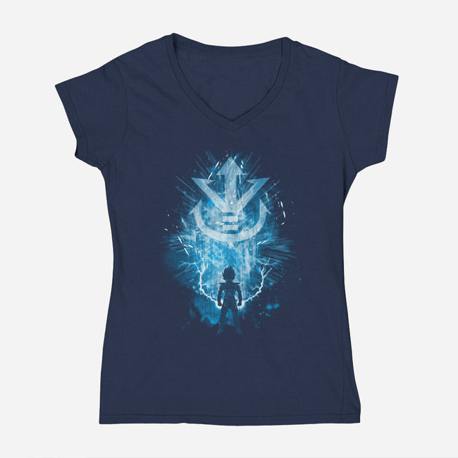 It's Over 9000-Womens-V-Neck-Tee-kharmazero
