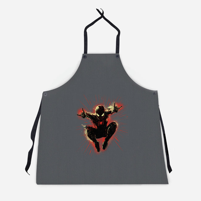 Mister Web-Unisex-Kitchen-Apron-kharmazero