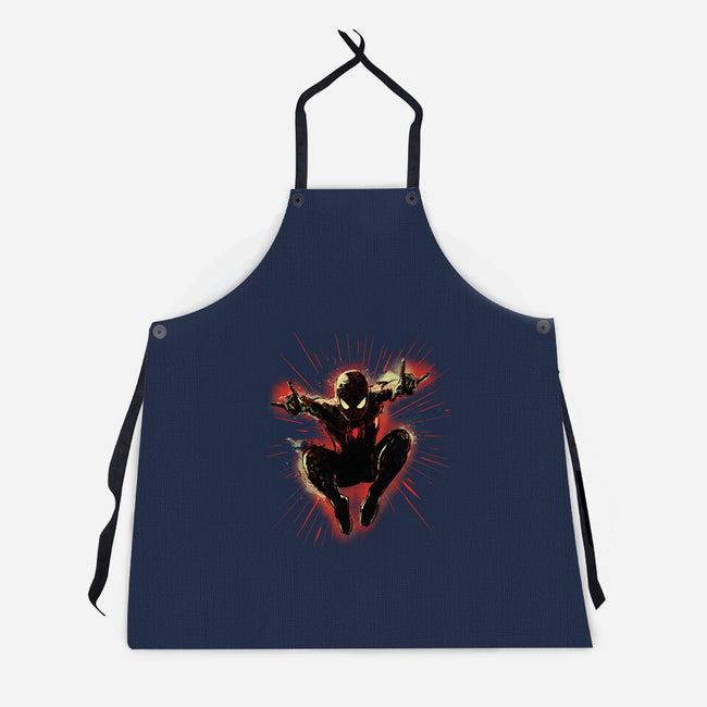 Mister Web-Unisex-Kitchen-Apron-kharmazero