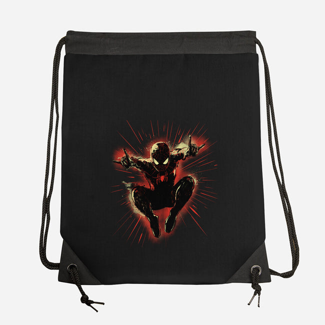 Mister Web-None-Drawstring-Bag-kharmazero
