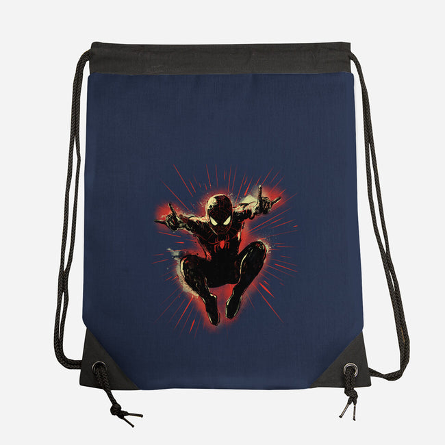Mister Web-None-Drawstring-Bag-kharmazero