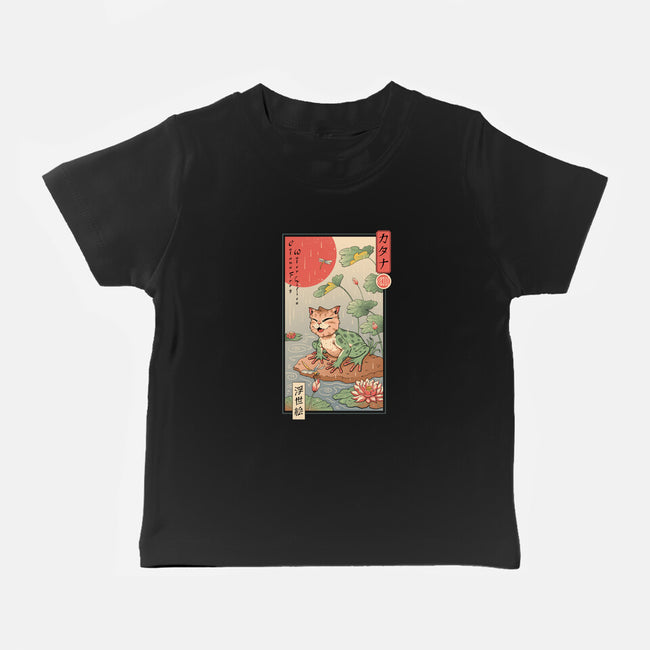 Cat Frog-Baby-Basic-Tee-vp021