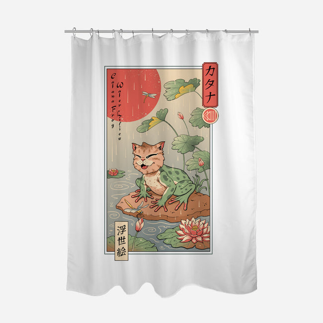Cat Frog-None-Polyester-Shower Curtain-vp021