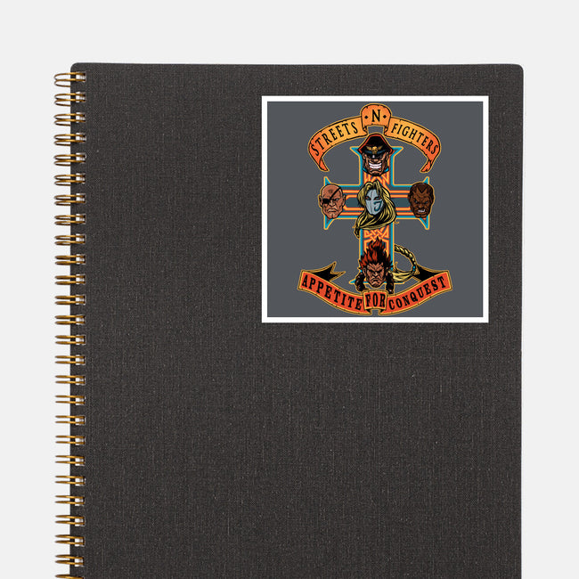 Streets N Fighters-None-Glossy-Sticker-AndreusD