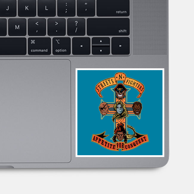 Streets N Fighters-None-Glossy-Sticker-AndreusD