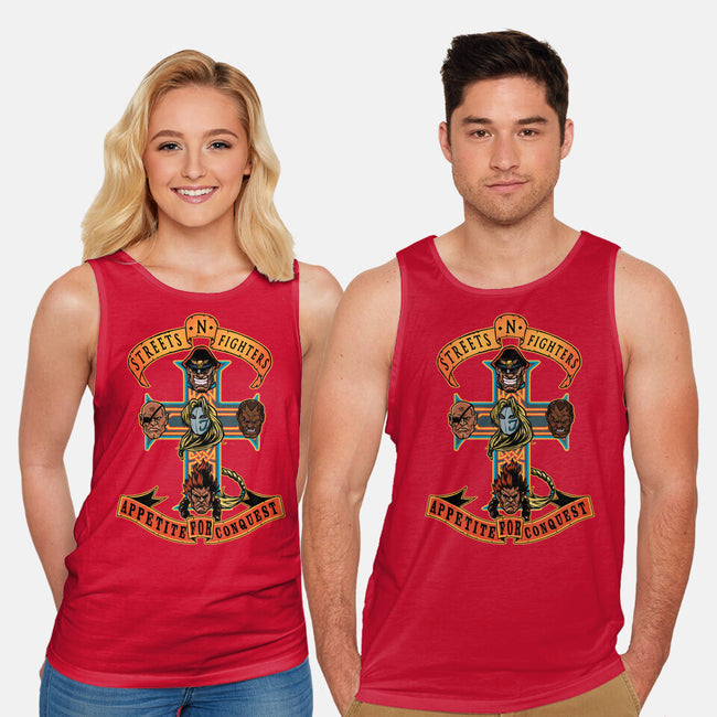 Streets N Fighters-Unisex-Basic-Tank-AndreusD