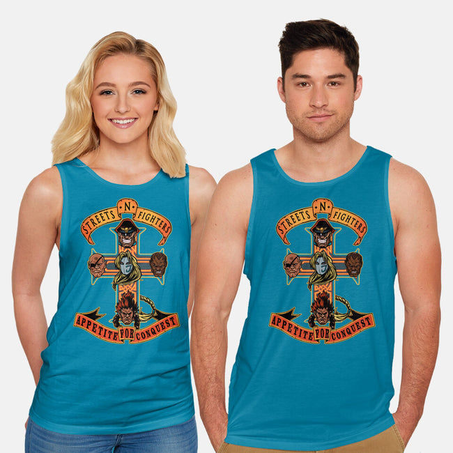 Streets N Fighters-Unisex-Basic-Tank-AndreusD