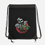 Spooky Duo-None-Drawstring-Bag-glitchygorilla
