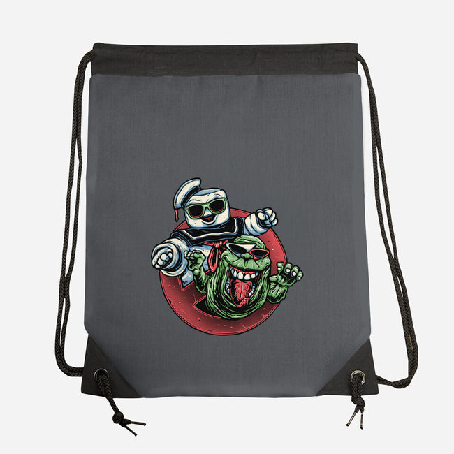 Spooky Duo-None-Drawstring-Bag-glitchygorilla
