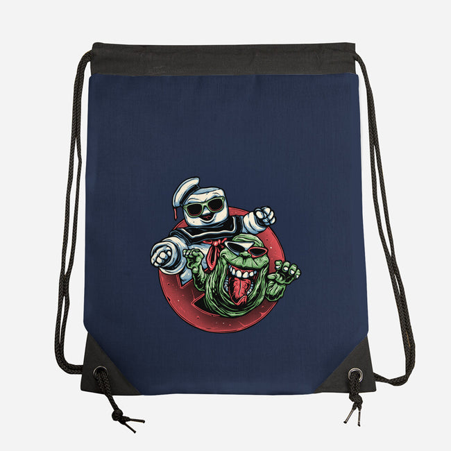 Spooky Duo-None-Drawstring-Bag-glitchygorilla